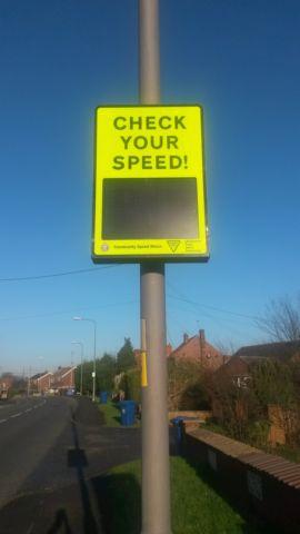 Photo of the Re-Active speed sign