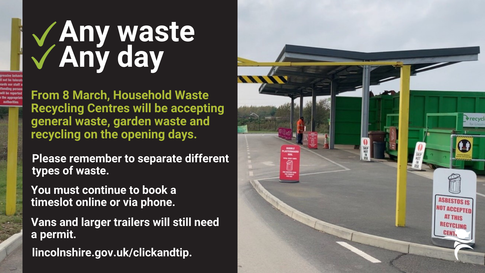Household Waste Recycling Centres new rules